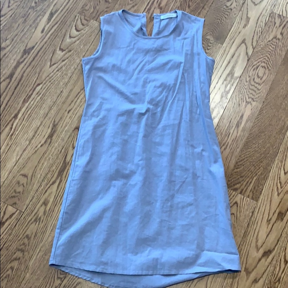 MISSLOOK gray shift dress